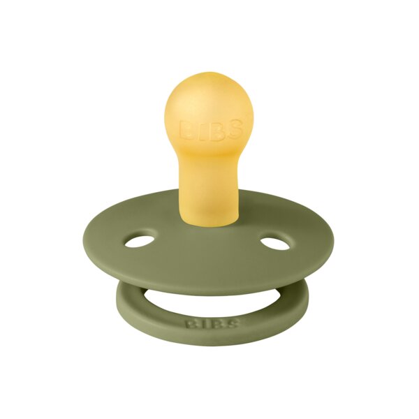 BIBS Suzeta Colour Latex tetina rotunda 0 luni+ Olive