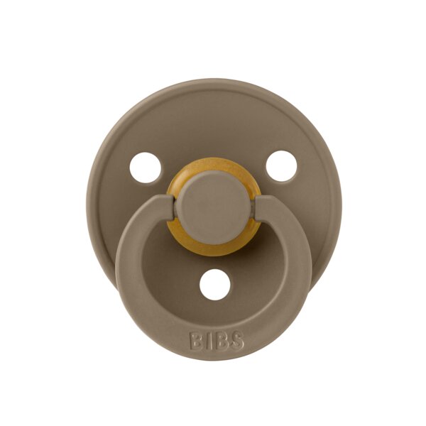 BIBS Suzeta Colour Latex tetina rotunda 18 luni+ Dark Oak