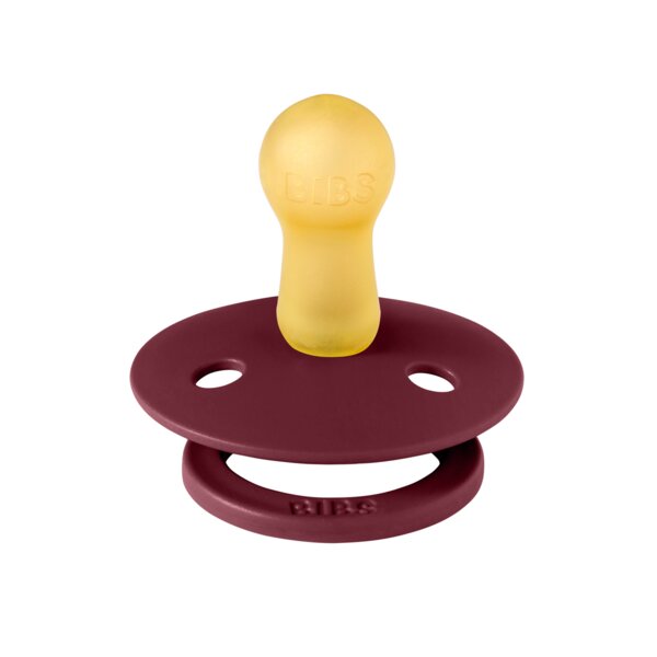 BIBS Suzeta Colour Latex tetina rotunda 6 luni + Elderberry