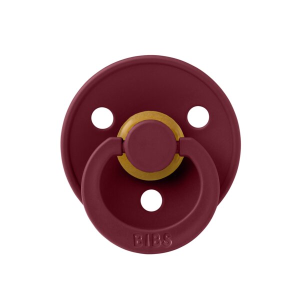 BIBS Suzeta Colour Latex tetina rotunda 6 luni + Elderberry
