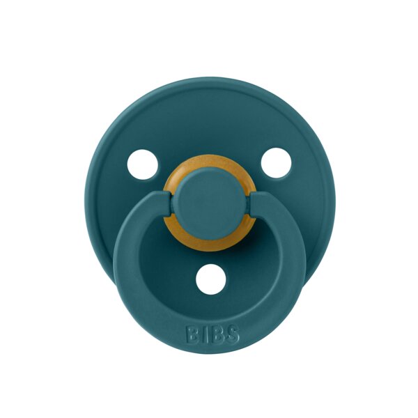 BIBS Suzeta Colour Latex tetina rotunda 6 luni + Forest Lake