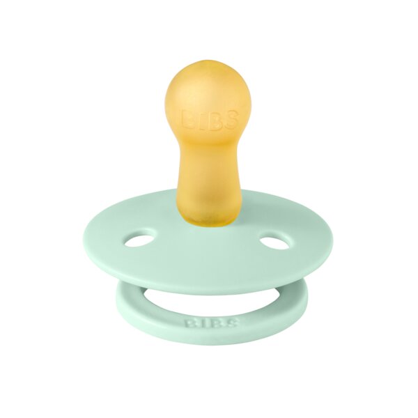 BIBS Suzeta Colour Latex tetina rotunda 6 luni + Nordic Mint