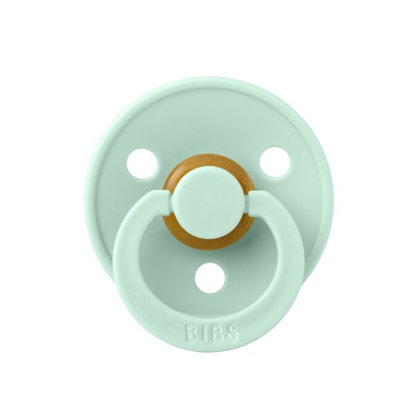 BIBS Suzeta Colour Latex tetina rotunda 6 luni + Nordic Mint
