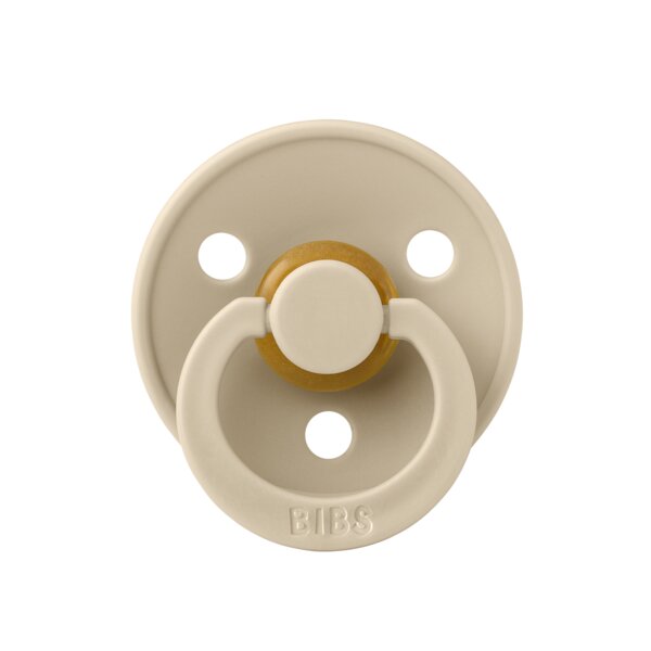BIBS Suzeta Colour Latex tetina rotunda 6 luni + Vanilla