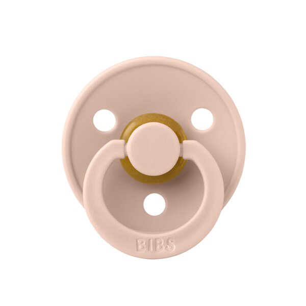 BIBS Suzeta Colour Latex tetina simetrica 0 luni + Blush