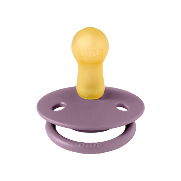 BIBS Suzeta de lux Latex tetina rotunda 6 luni+ Mauve