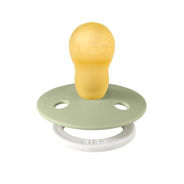 BIBS Suzeta fosforescenta Colour Glow Latex tetina rotunda 18 luni + Sage
