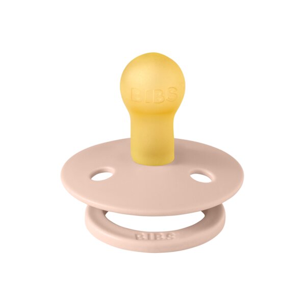 BIBS Suzeta Studio Colour Flower Latex tetina rotunda 0 luni + Blush
