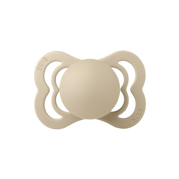 BIBS Suzeta Supreme Latex tetina simetrica 0 luni+ Vanilla