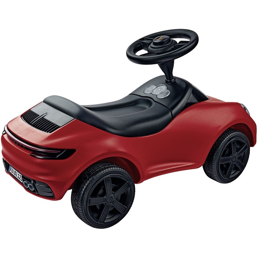 BIG Masinuta pentru copii fara pedale Baby Porsche 911 roti din cauciuc silentios volan sport cu claxon si emblema originala Porsche scaun ergonomic de la 15 ani pana la greutatea maxima de 50 kg