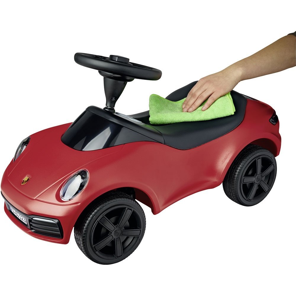 BIG Masinuta pentru copii fara pedale Baby Porsche 911 roti din cauciuc silentios volan sport cu claxon si emblema originala Porsche scaun ergonomic de la 15 ani pana la greutatea maxima de 50 kg