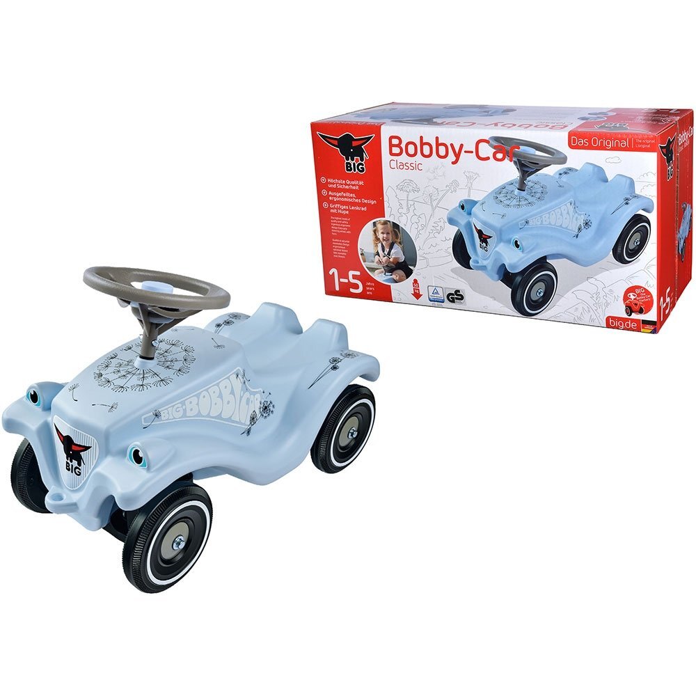 BIG Masinuta pentru copii fara pedale Bobby Car Classic Blowball cu sezut ergonomic roti robustesistem de cuplaj a unei remorci in fata si in spate de la 1 an pana la greutate maxima admisa 50 kg