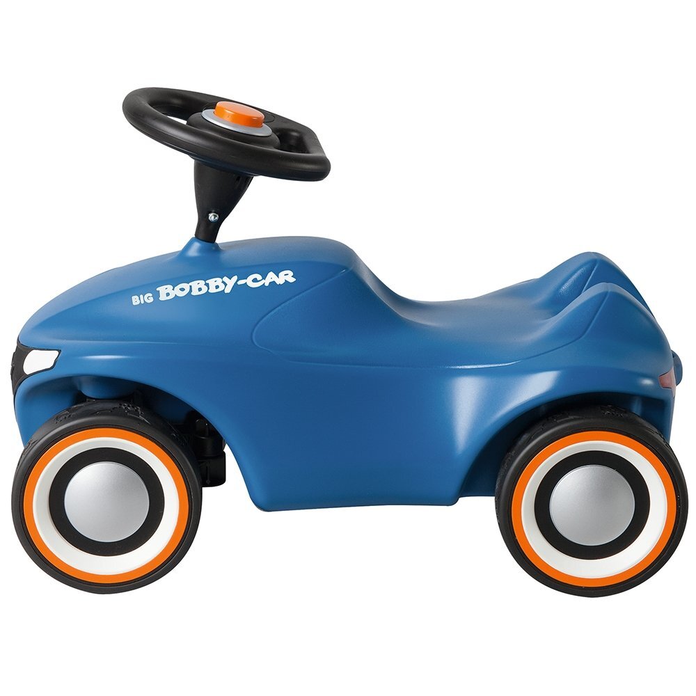 BIG Masinuta pentru copii fara pedale Bobby Car Neo Blue roti din cauciuc silentios potrivita copiilor cu varsta peste 1 an cu greutatea pana la 50 kg
