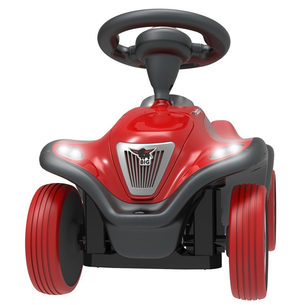 BIG Masinuta pentru copii fara pedale Bobby Car Next cu sunete si lumini faruri LED spatiu de depozitare sub capota roti silentioase sezut moale detasabil