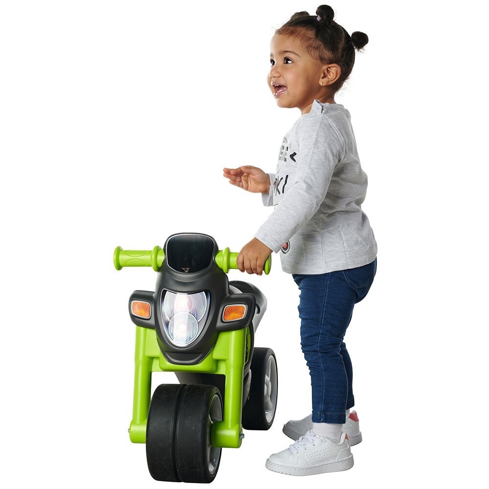 BIG Motocicleta copii fara pedale Sport Bike green cu roti late si silentioase sunete realiste de motocicleta greutate maxima admisa 25 kg