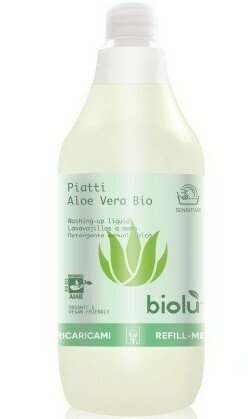 Biolu Detergent ecologic pentru spalat vase cu aloe vera 1L