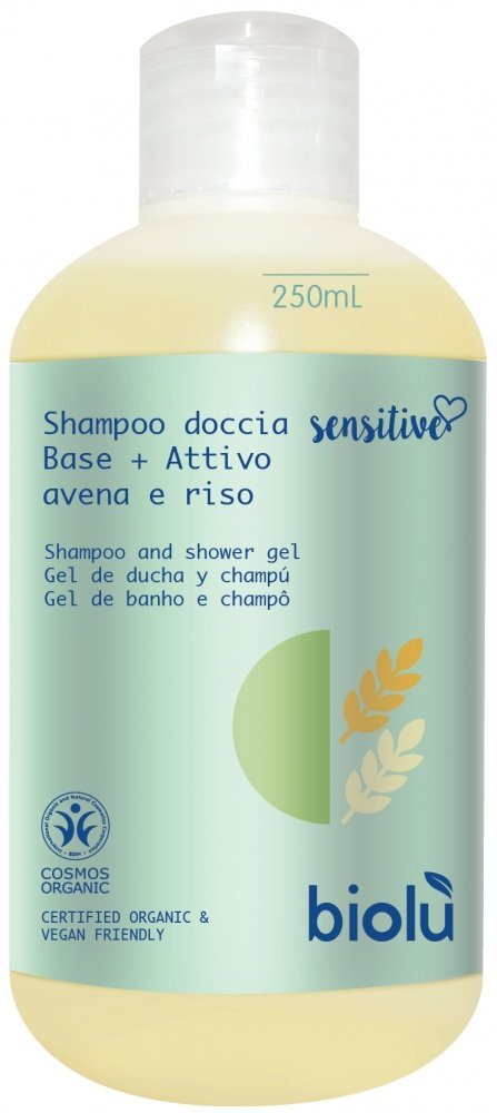 Biolu Gel de dus - sampon Sensitive bio 250ml