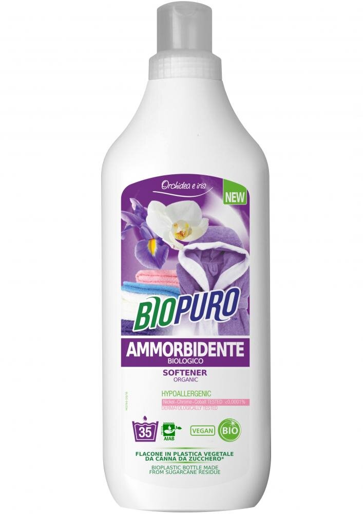 Biopuro Balsam hipoalergen pentru rufe iris si orhidee bio 1 L