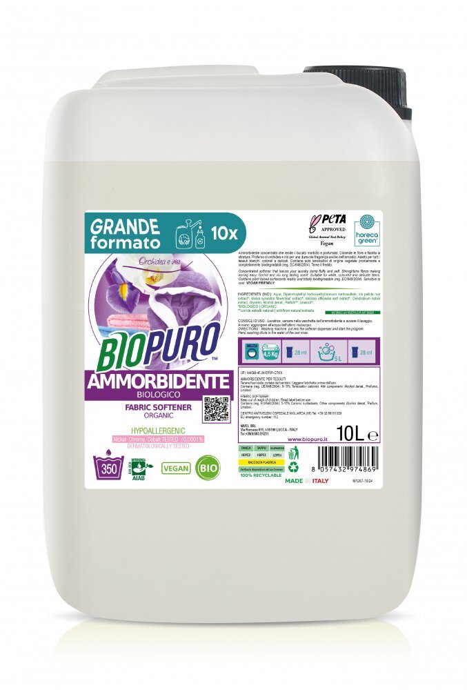 Biopuro Balsam pentru rufe cu iris si orhidee hipoalergen ecologic 10l