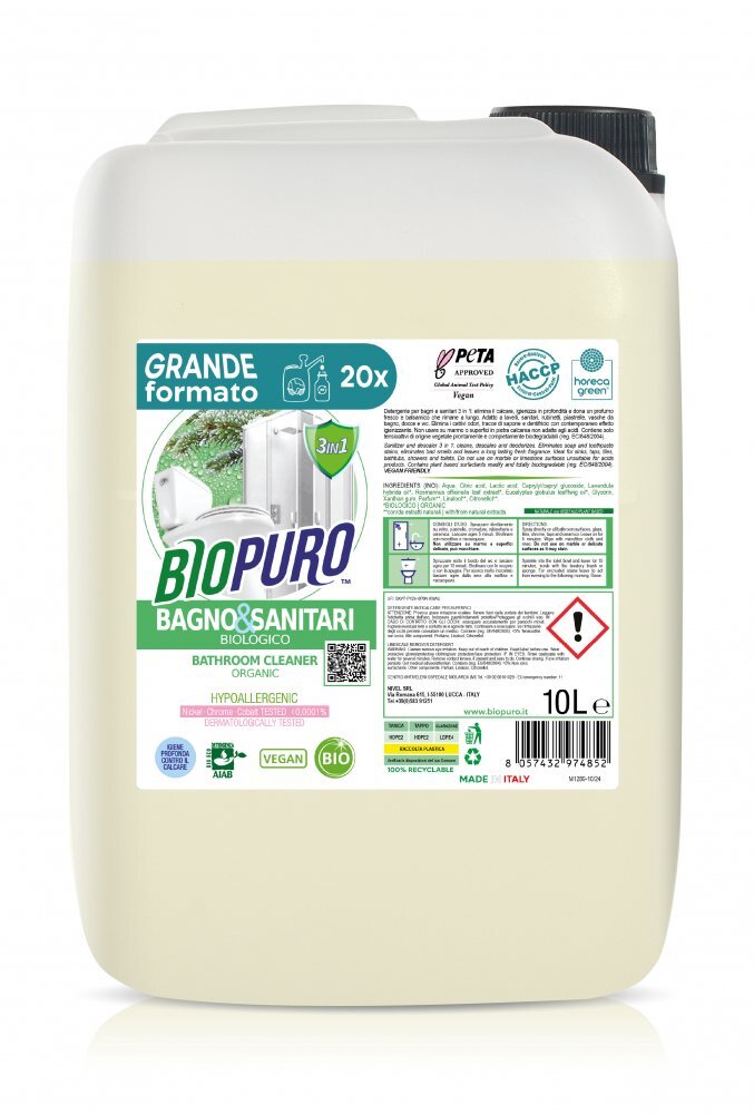 Biopuro Detergent pentru baie hipoalergen ecologic 10l