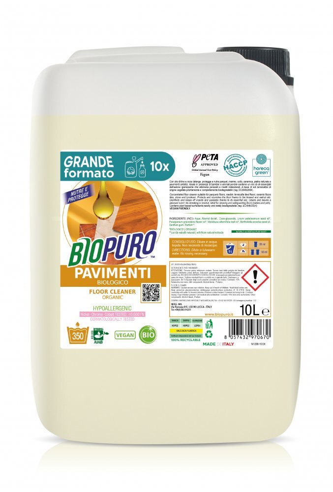 Biopuro Detergent pentru pardoseli hipoalergen ecologic 10l