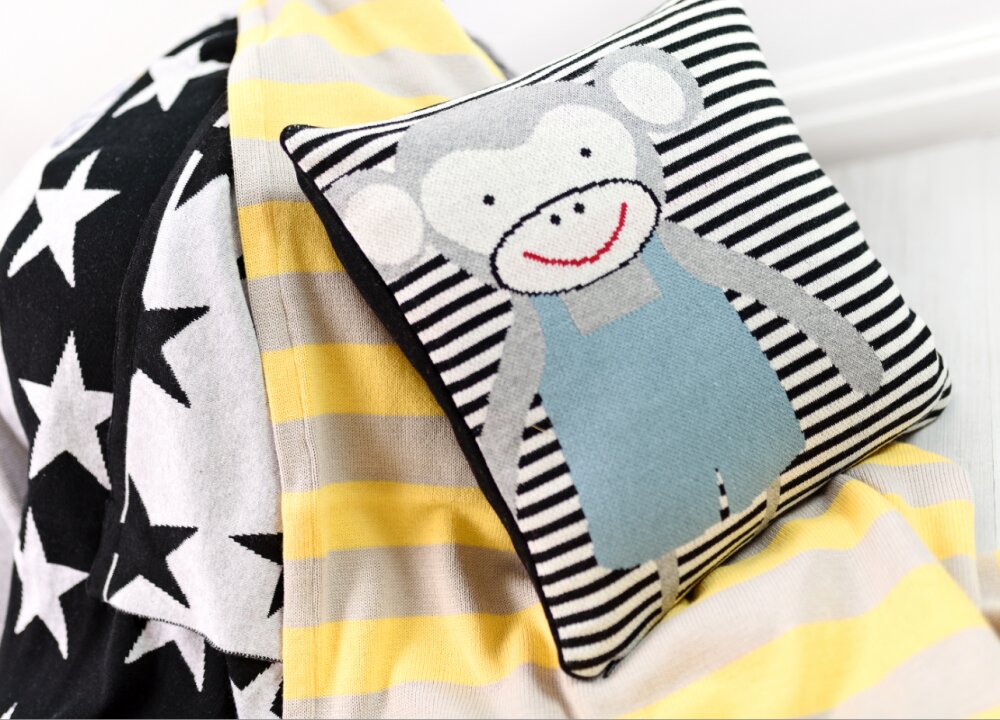 Bizzi Growin Perna decor bumbac Cheeky Monkey