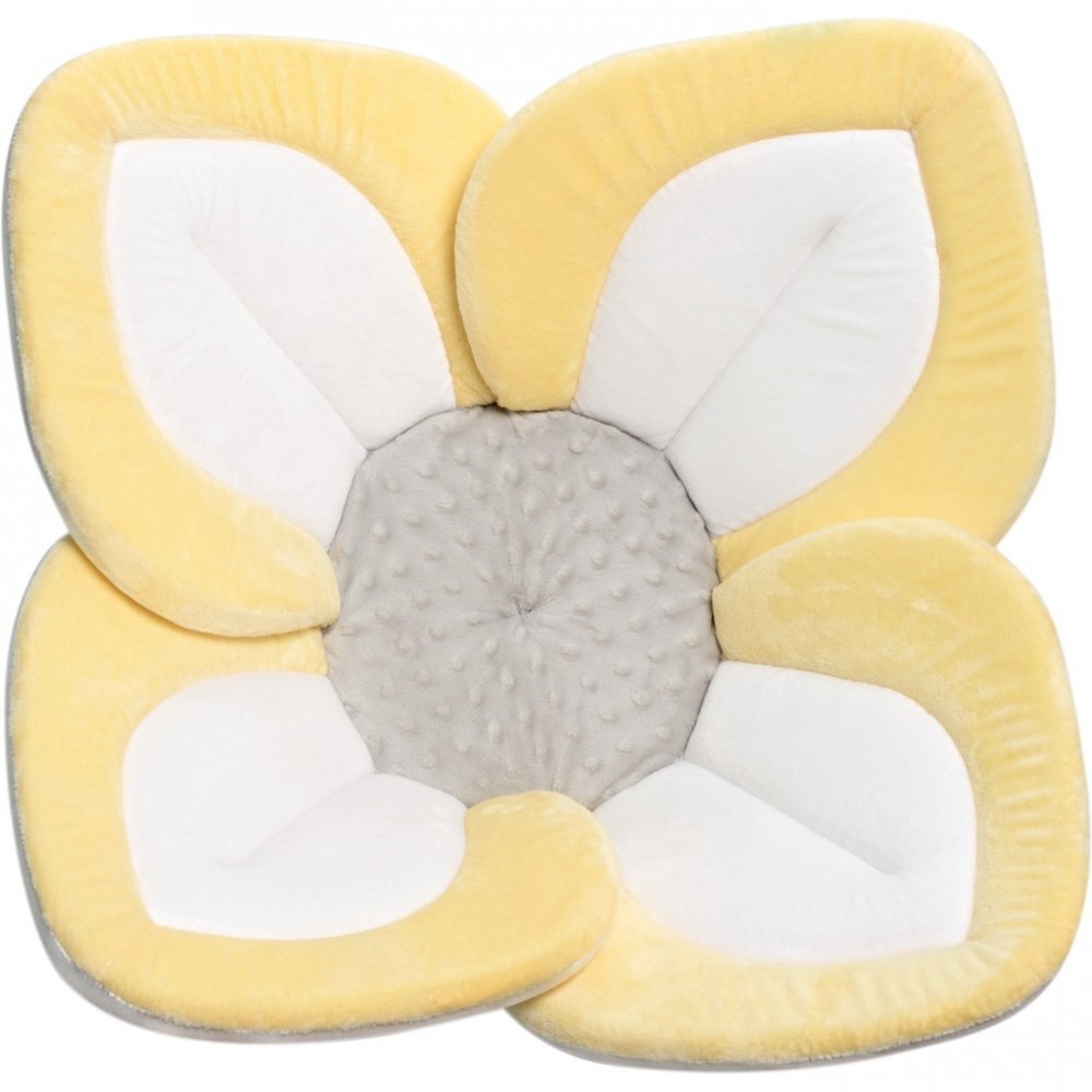 BloomingBath Cadita de plus si salteluta de joaca Lotus Galben