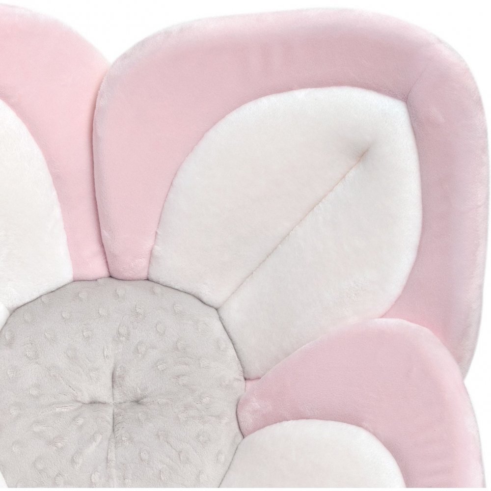 BloomingBath Cadita de plus si salteluta de joaca Lotus Roz