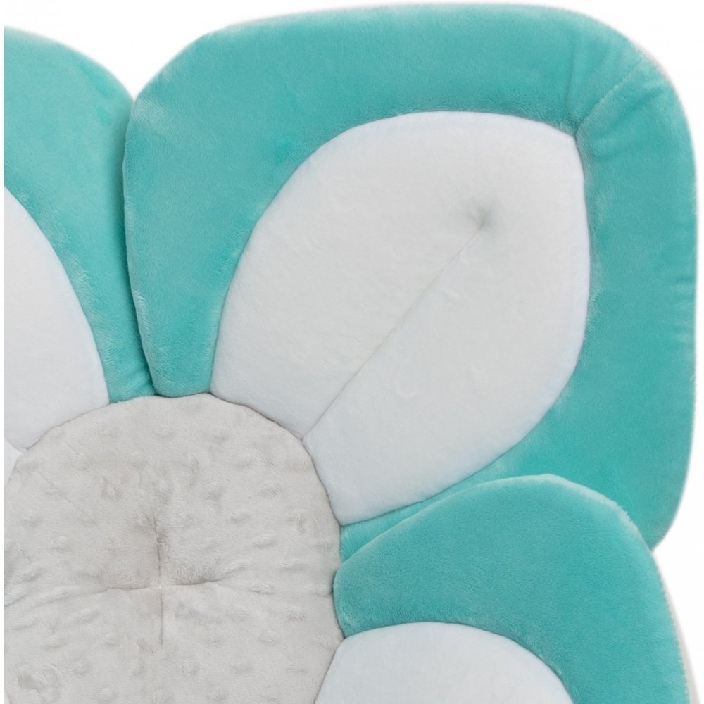 BloomingBath Cadita de plus si salteluta de joaca Lotus Turcoaz