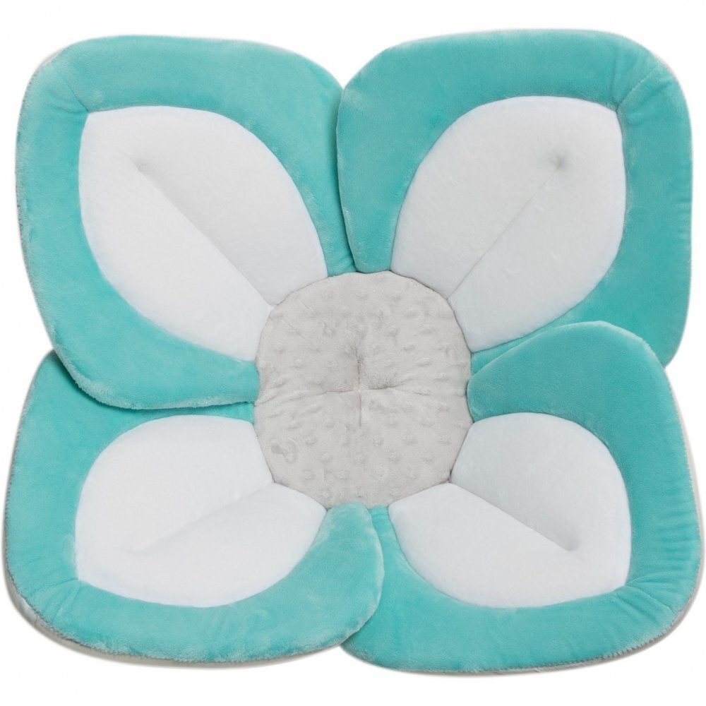 BloomingBath Cadita de plus si salteluta de joaca Lotus Turcoaz