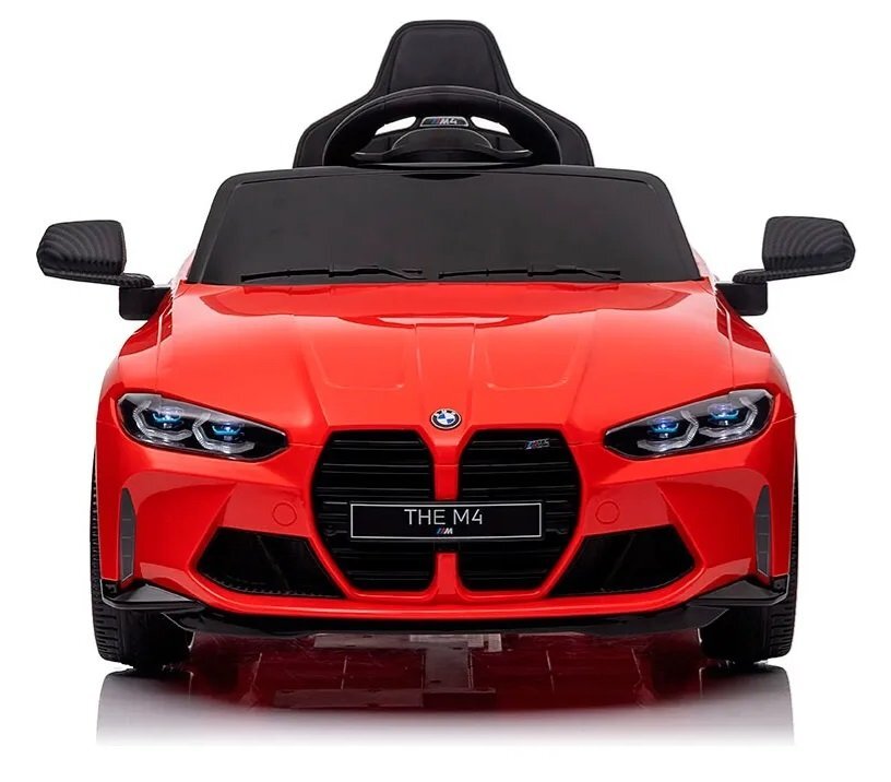 BMW Masinuta electrica pentru copii M4 Red 90W cu LicentaAcumulator 12VTelecomanda 2.4GRoti EVADeschidere usiUnitate audio MP3USBPornire la butonLumini LEDAcumulator 12V7AhSistem trollerIndicator baterieSuspensii
