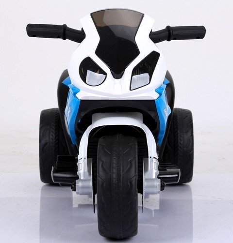 BMW Motocicleta electrica pentru copii S1000RR Albastru 69x44x36.5 cm varsta 1.5-4 ani roti si scaun din plastic putere 25W