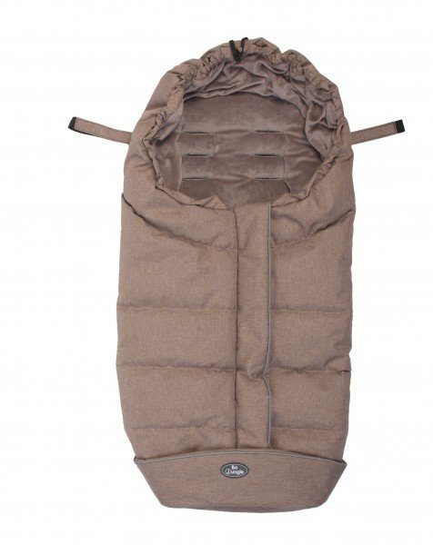 BO Jungle Sac de dormit pentru carucior Taupe cu interior fleece