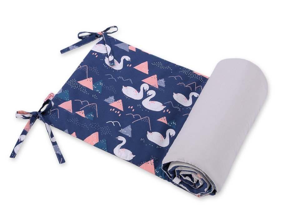Bobono Aparatoare universala pentru patut Swans Navy Blue