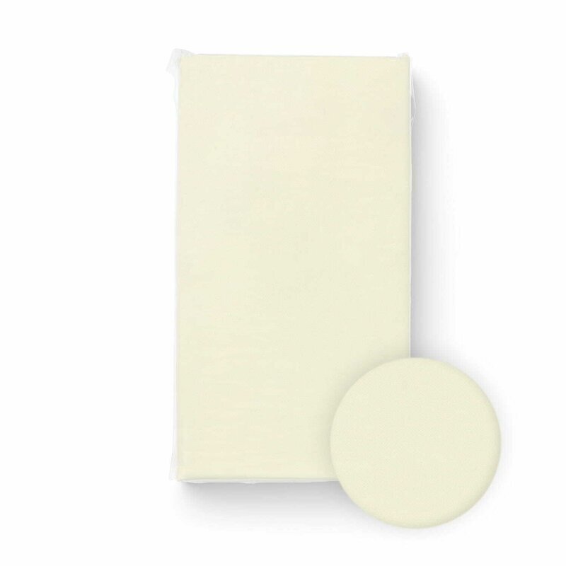 Bocioland Cearceaf cu elastic pentru patut copii Cream 120x60 cm din 100 bumbac jersey 0 luni+