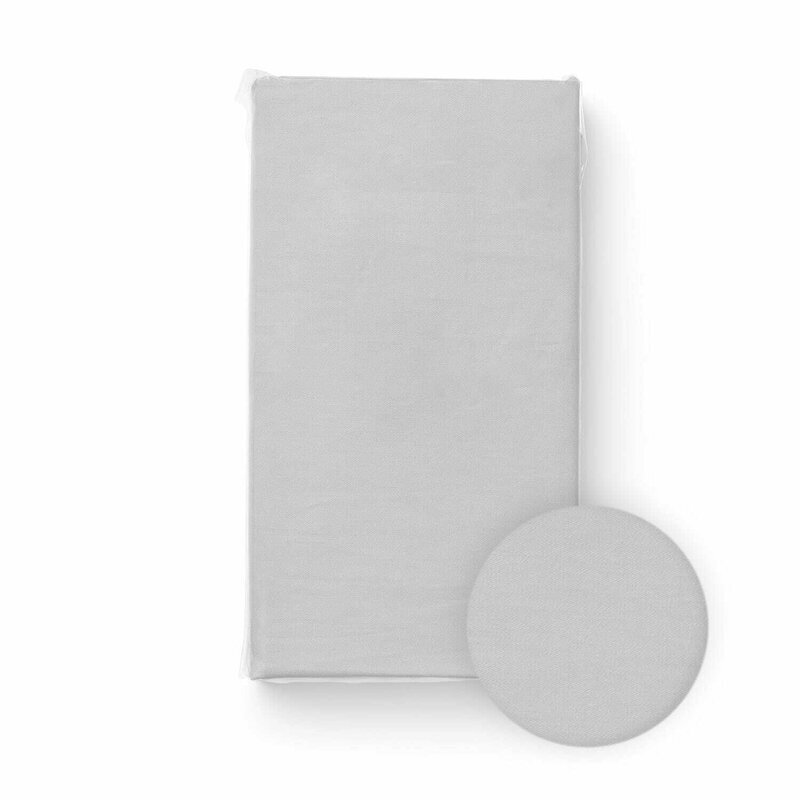 Bocioland Cearceaf cu elastic pentru patut copii Grey 120x60 cm din 100 bumbac jersey 0 luni+