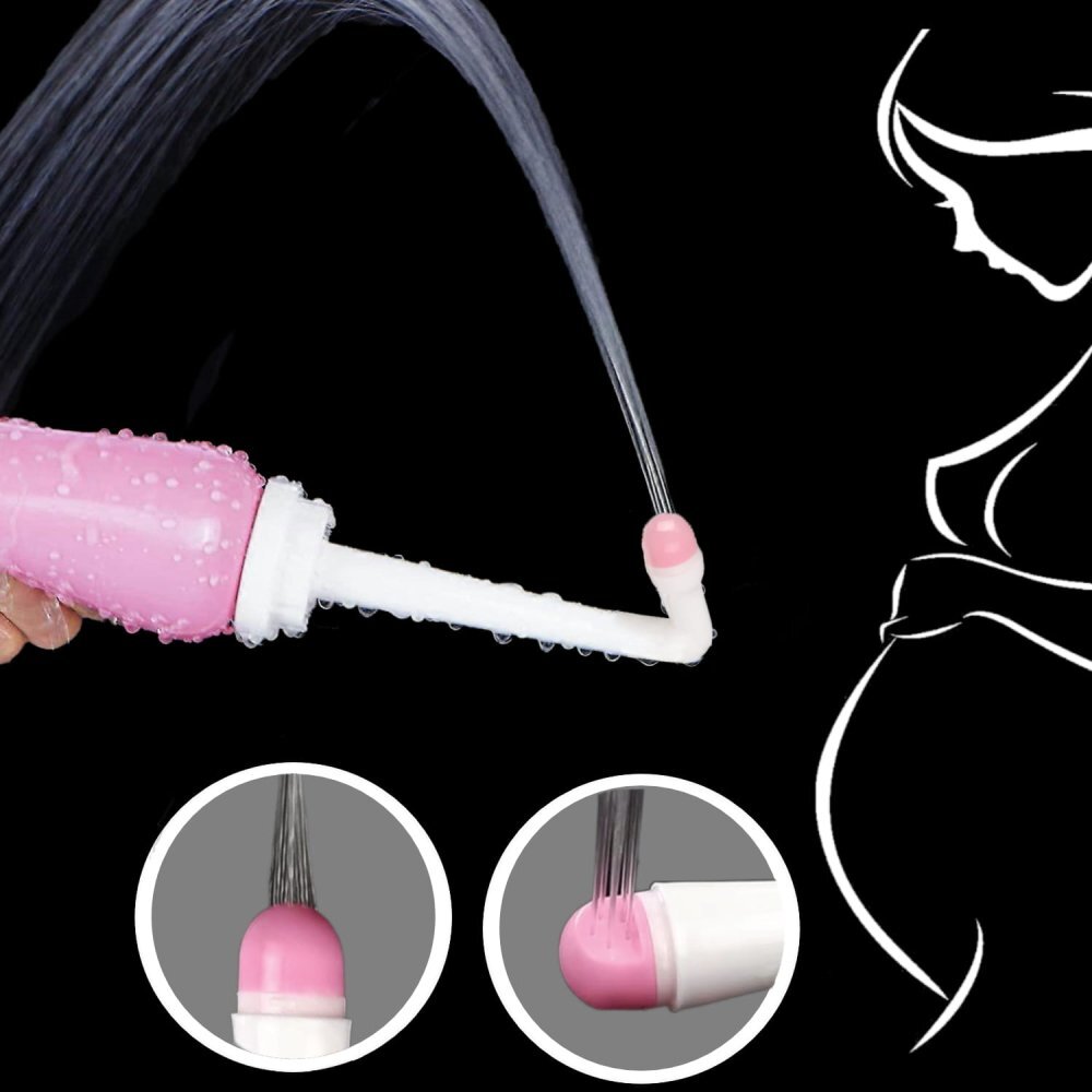 Bocioland Dispozitiv pentru igiena intima postpartum Roz capacitate 500ml 2 capete dus