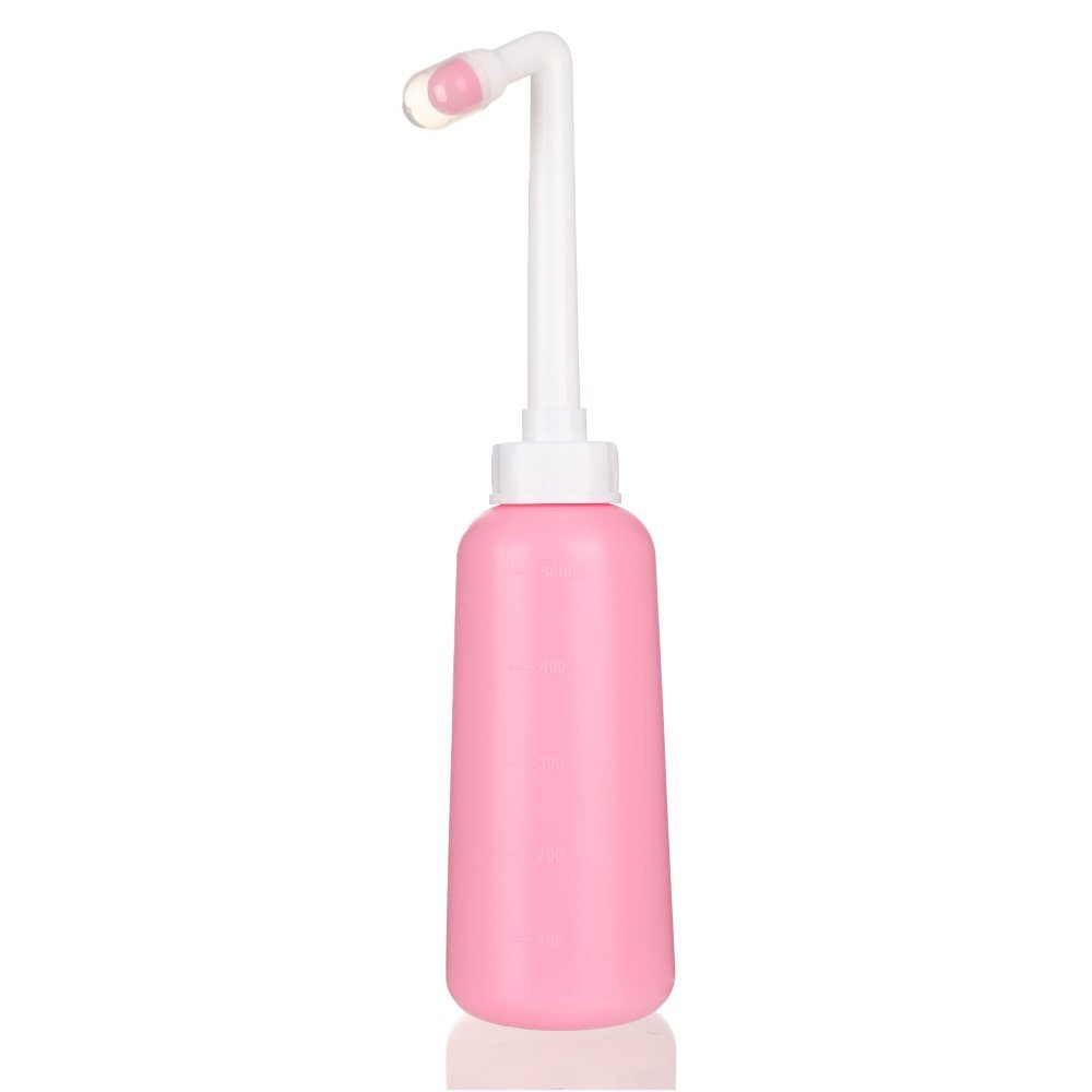 Bocioland Dispozitiv pentru igiena intima postpartum Roz capacitate 500ml 2 capete dus