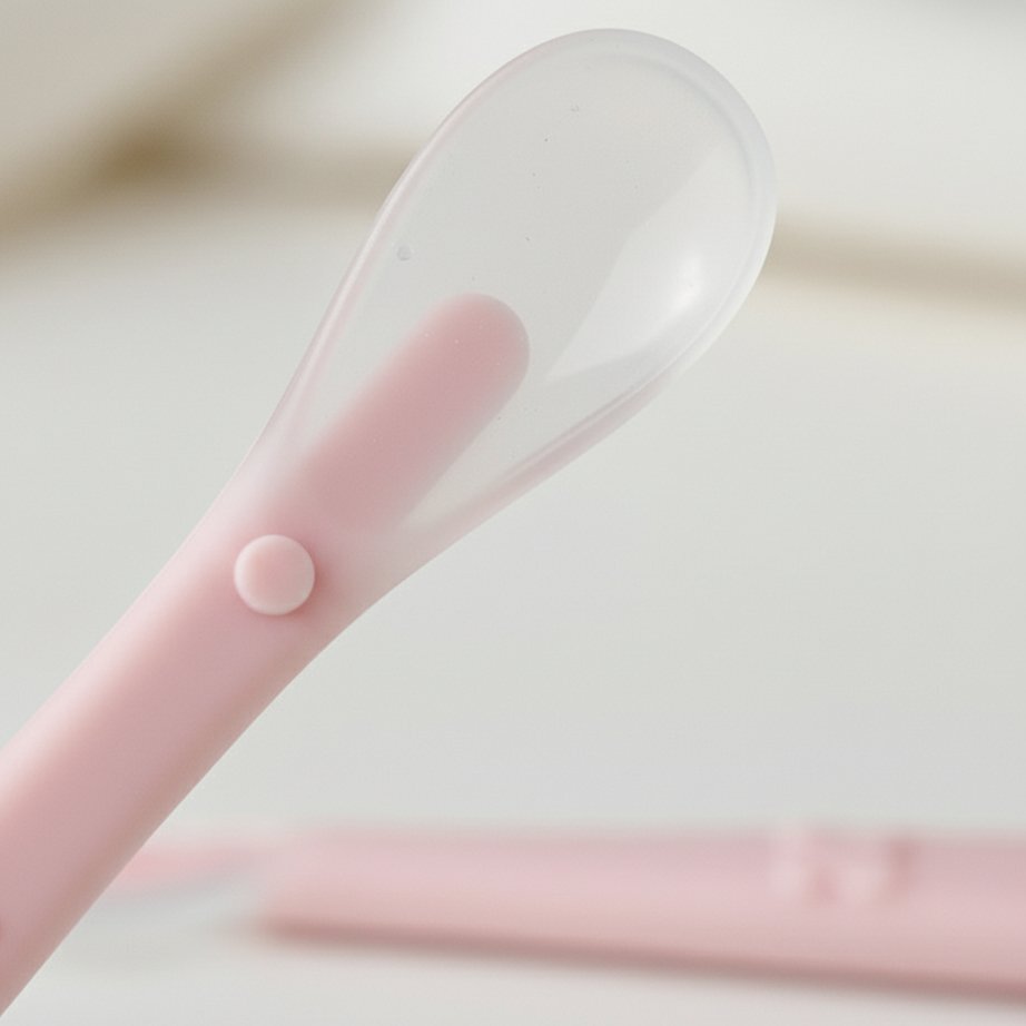 Bocioland Lingurita din silicon pentru copii Pink lungime 155 cm
