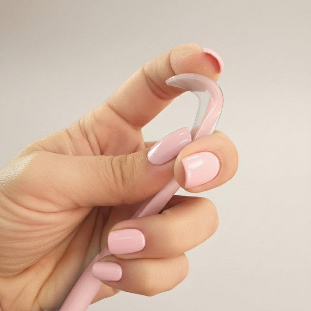 Bocioland Lingurita din silicon pentru copii Pink lungime 155 cm