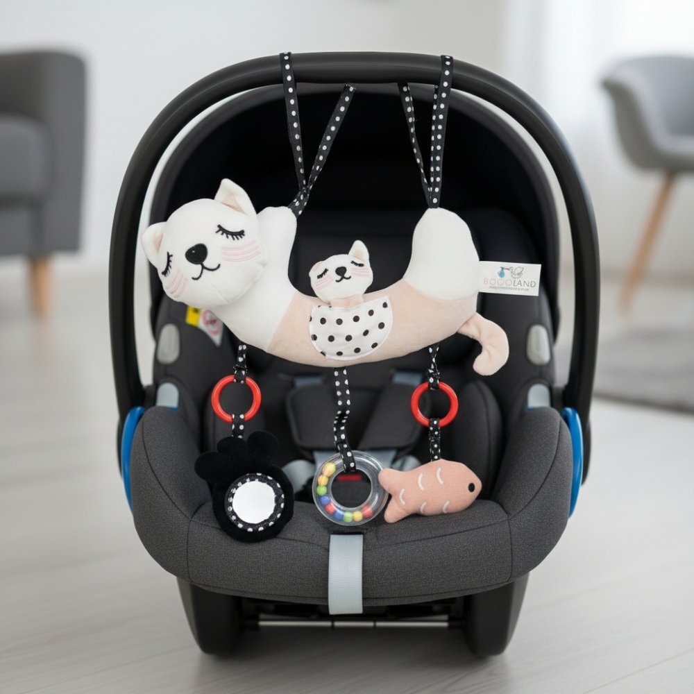 Bocioland Pandantiv senzorial Mother Cat pentru carucior si patut