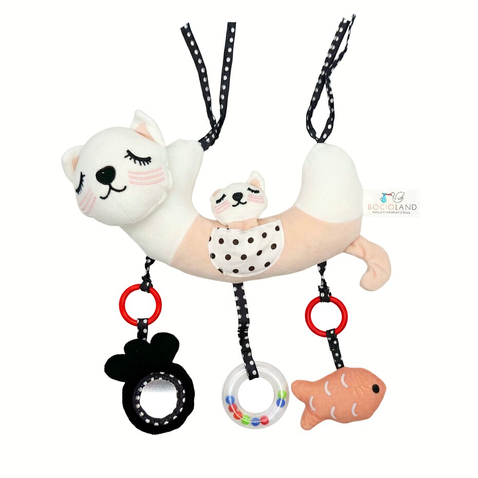 Bocioland Pandantiv senzorial Mother Cat pentru carucior si patut