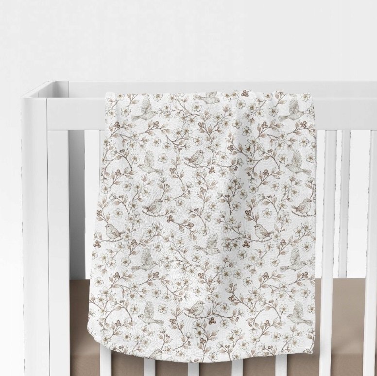 Bocioland Paturica mutifunctionala Beige 110x110 cm tesatura din fibre de bambus super absorbant suprafata catifelata utilizare caruciorpatutscaun automaterial respirabil certificat OEKO-TEX