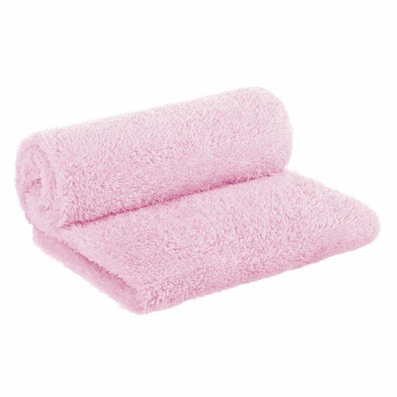 Bocioland Paturica pufoasa pentru copii din fleece 80 x 100 cm Pink