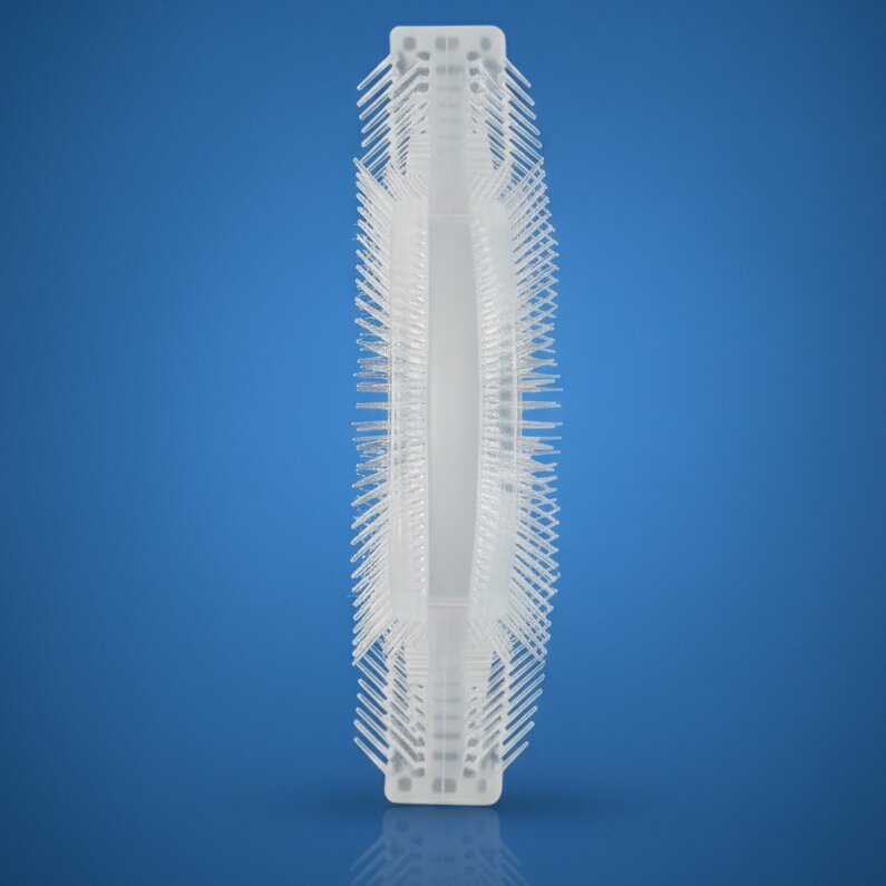 Bocioland Periuta de dinti pentru bebelusi Roz cu forma speciala peri din silicon alimentar maner ergonomic cu ventuza