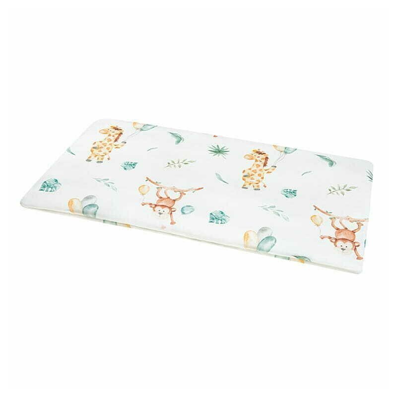 Bocioland Perna clasica de dormit din bambus 60x40 cm Giraffe