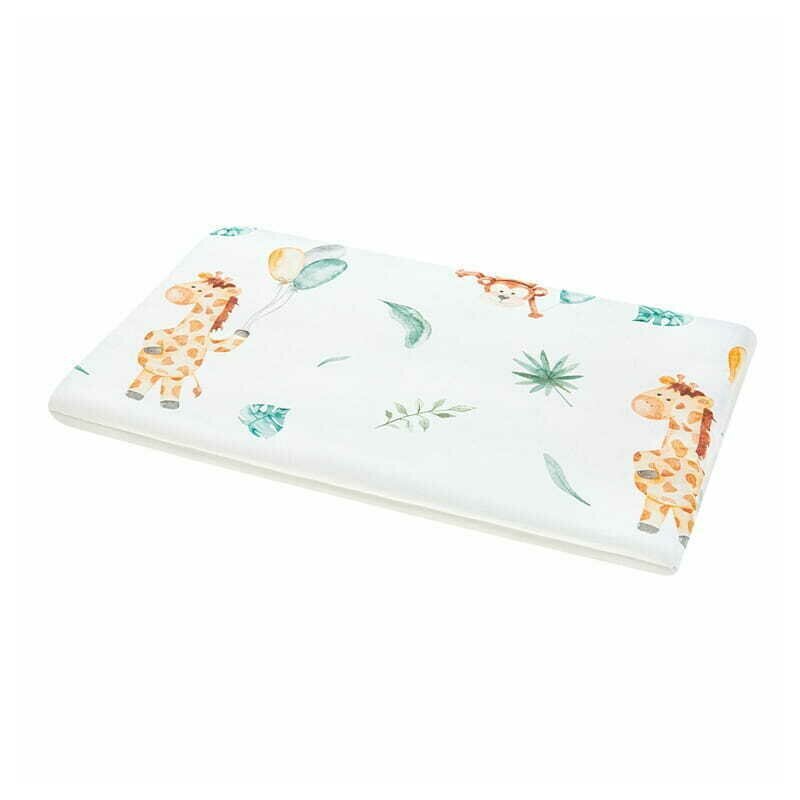 Bocioland Perna clasica de dormit pentru bebelusi si copii din bambus 30x40 cm Giraffe