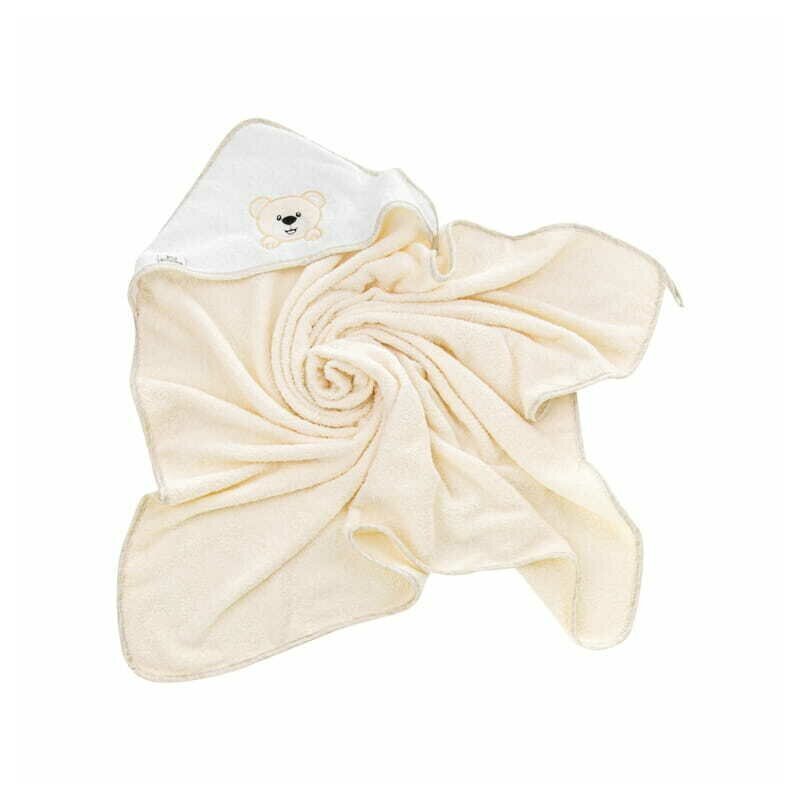 Bocioland Prosop de baie 80x80 cm Teddy Bear Beige
