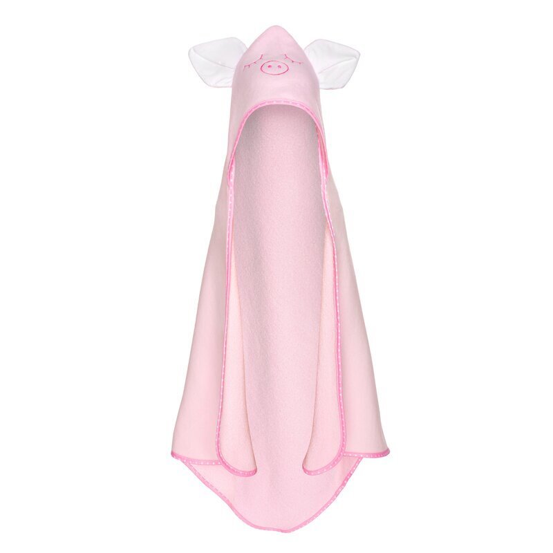 Bocioland Prosop din bumbac terry pentru copii Pink Piggy 80x80 cmgluga brodataurechi decorative