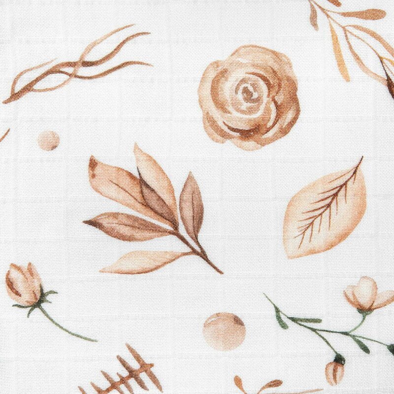 Bocioland Scutec din bambus 30x30 cm boho flowers